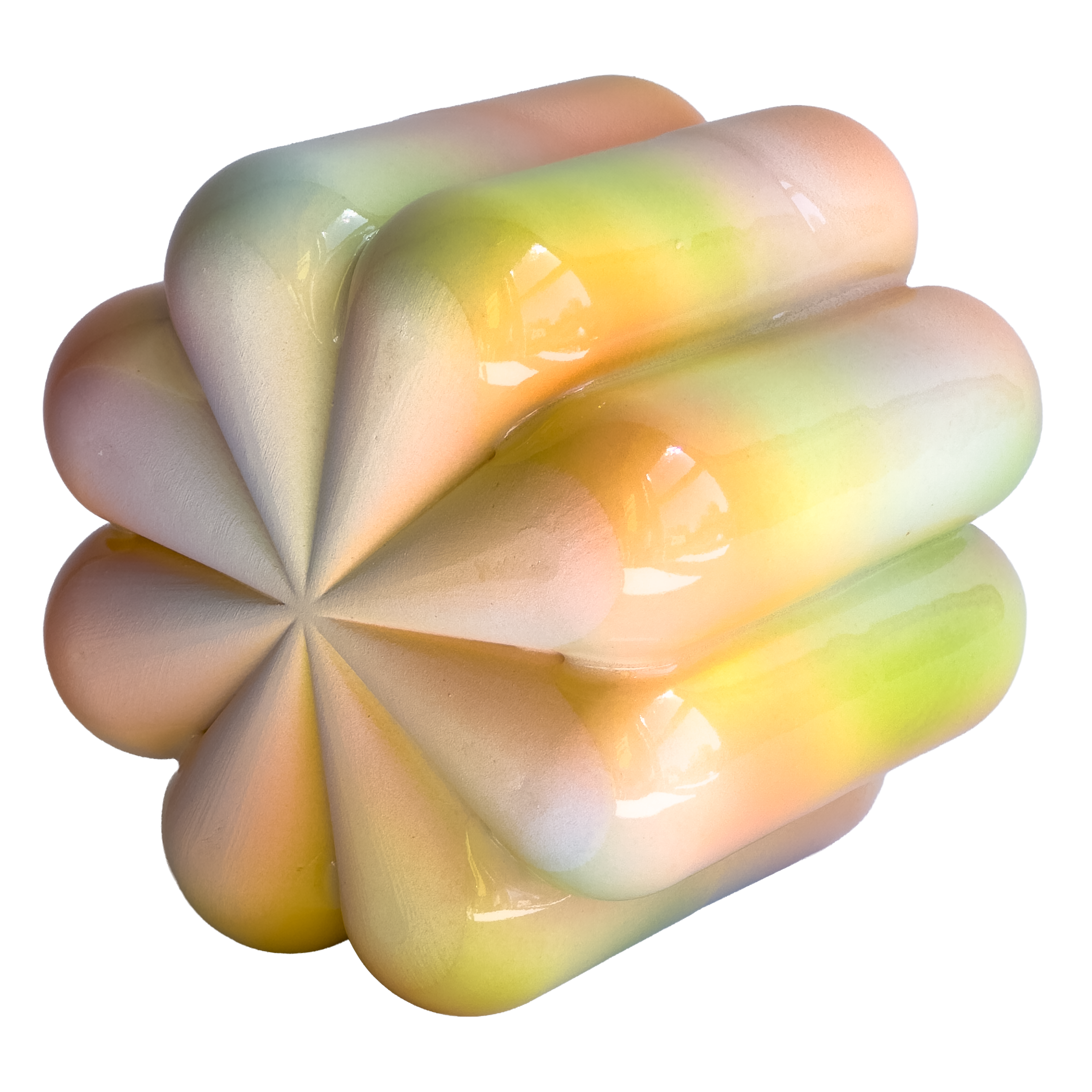 Scallop Planter in Iridescent Magic