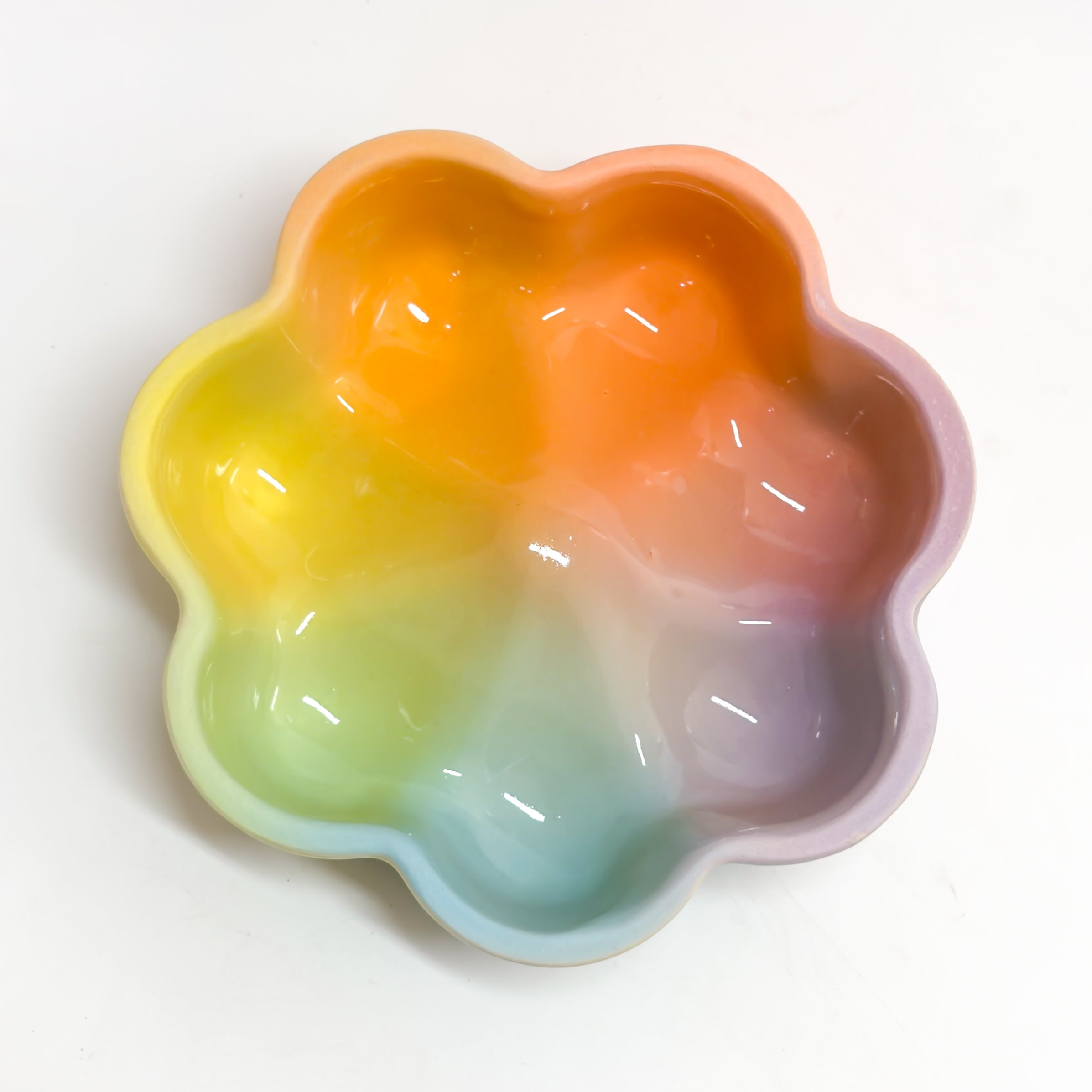 Catch All Dish in Pastel Rainbow
