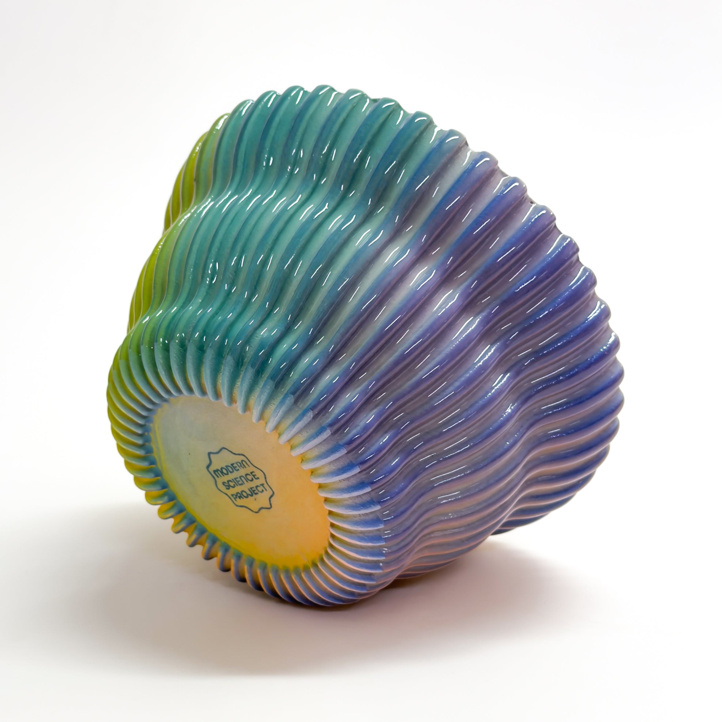 Cereal Bowl in Cobalt Rainbow