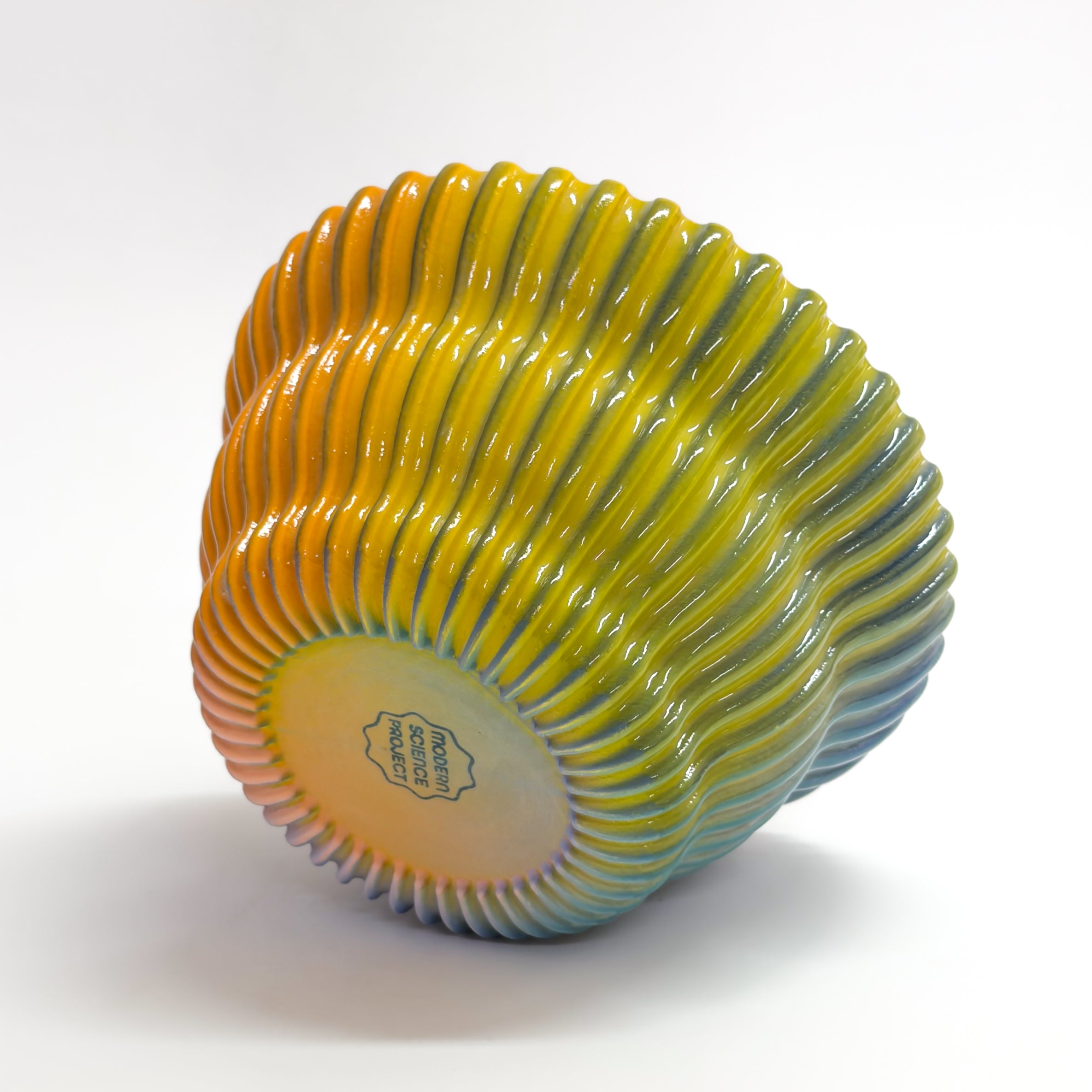 Cereal Bowl in Cobalt Rainbow