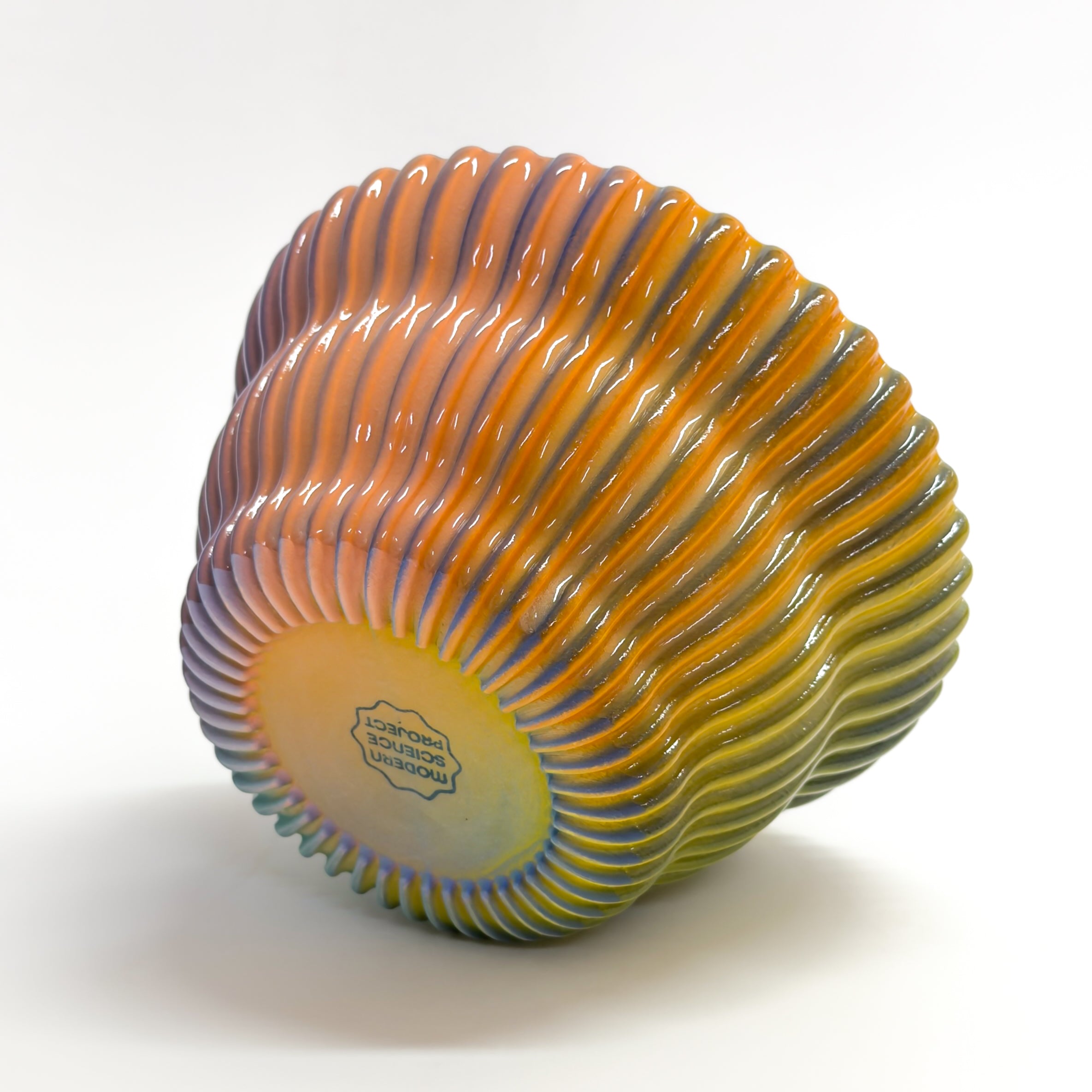Cereal Bowl in Cobalt Rainbow