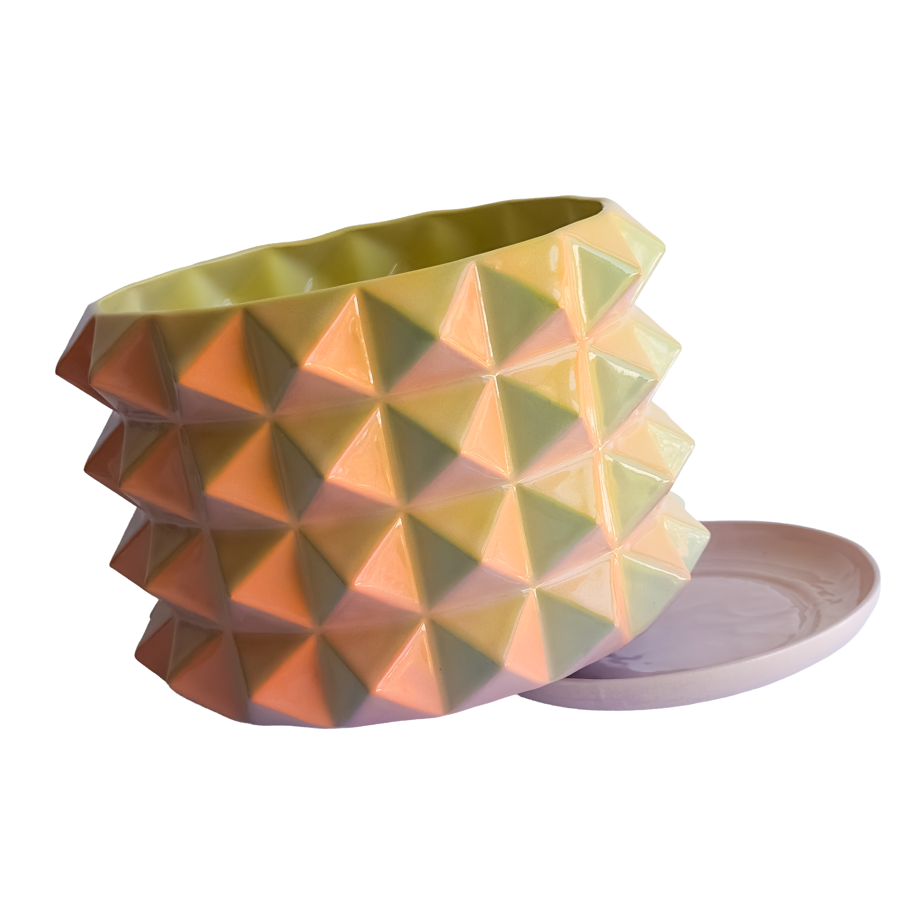 XL Prism Planter in Iridescent Rainbow