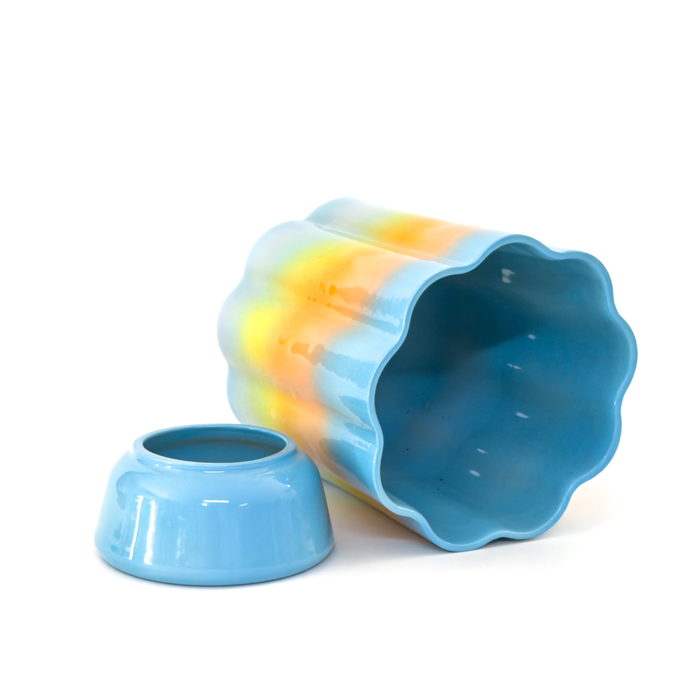 XL Pedestal Planter in Rainbow