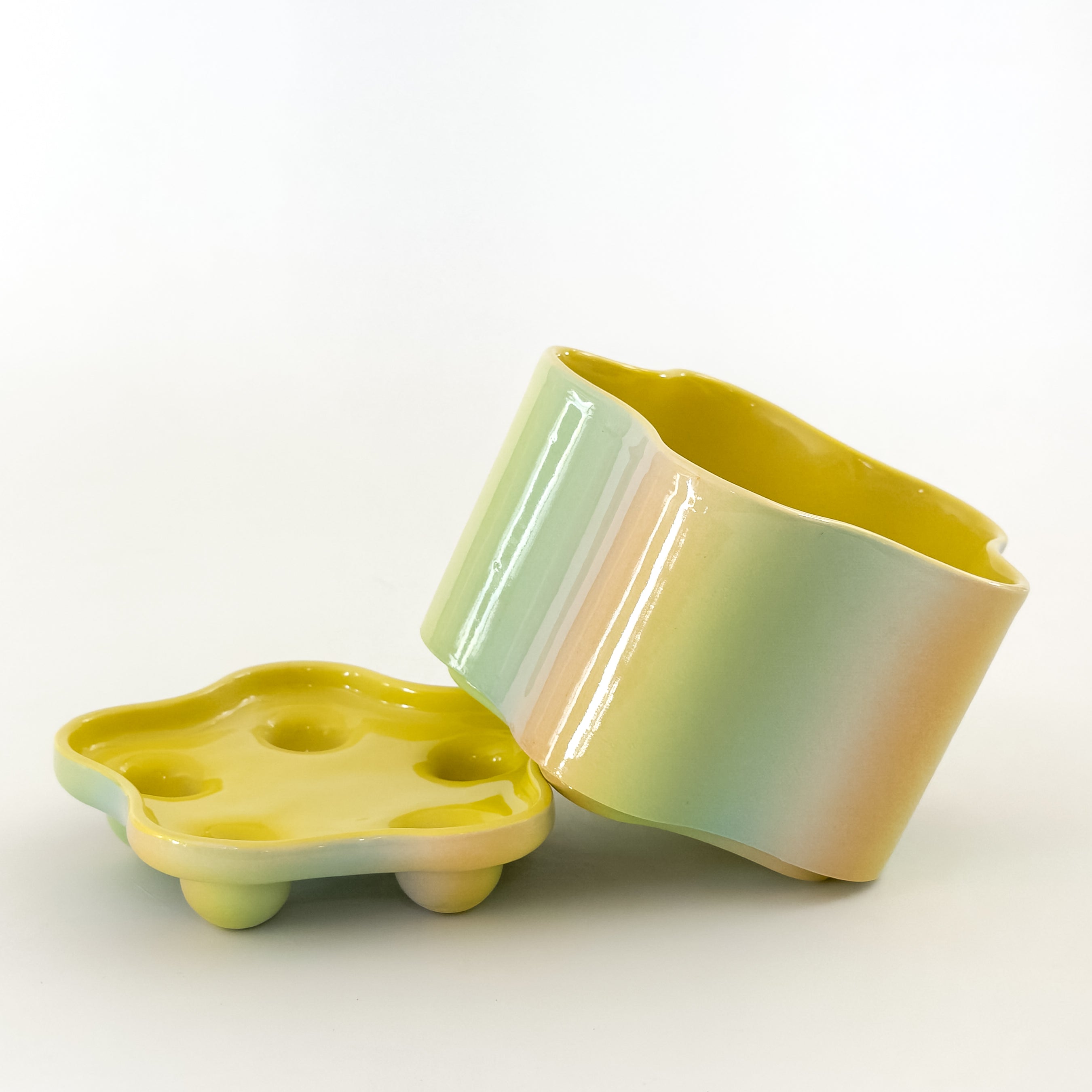 Udder Planter in Pastel Prism