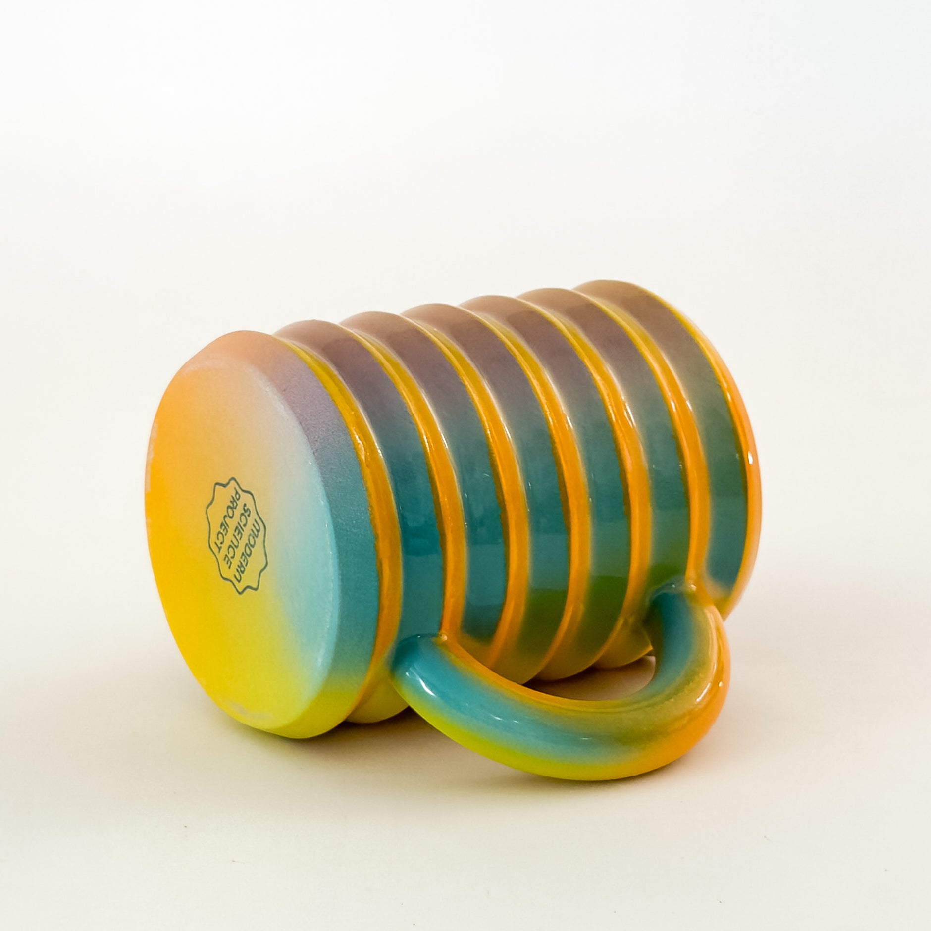 Wiggle Mug in Vibrant Rainbow