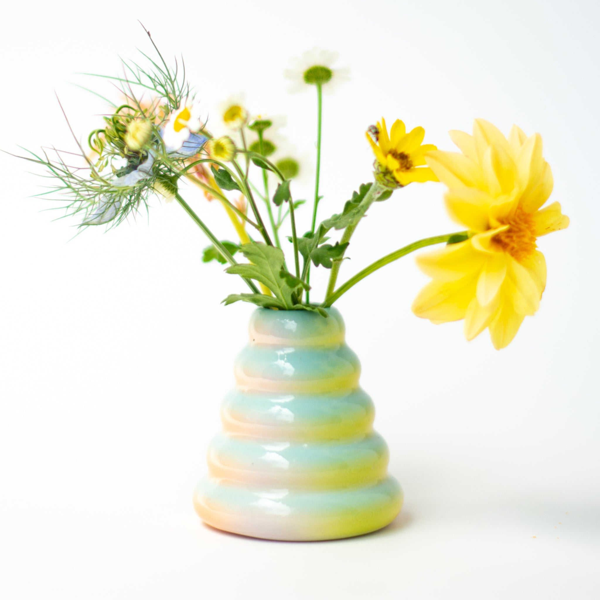 Buddy Vase in Iridescent Cloud