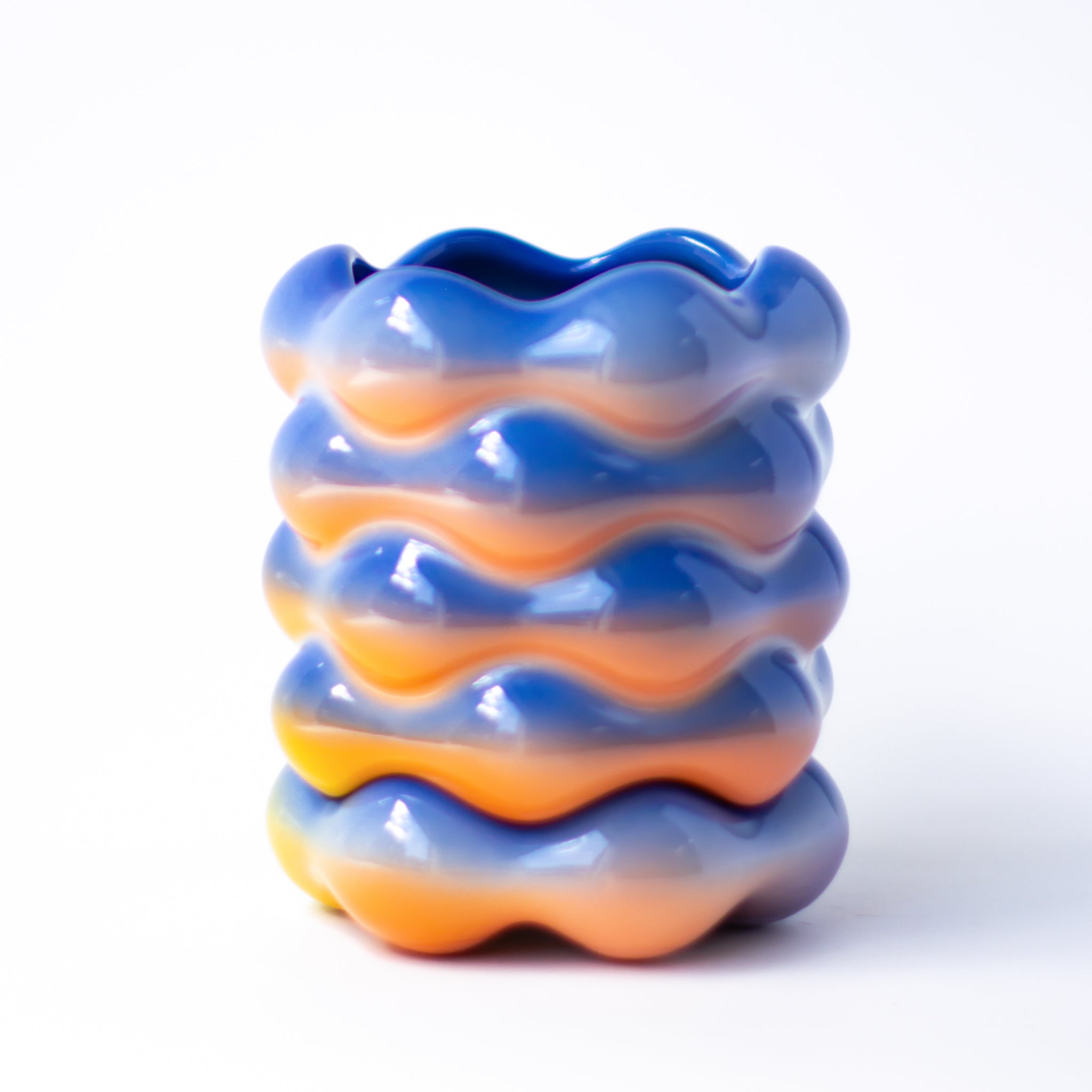 High Tide Planter in Cobalt Rainbow