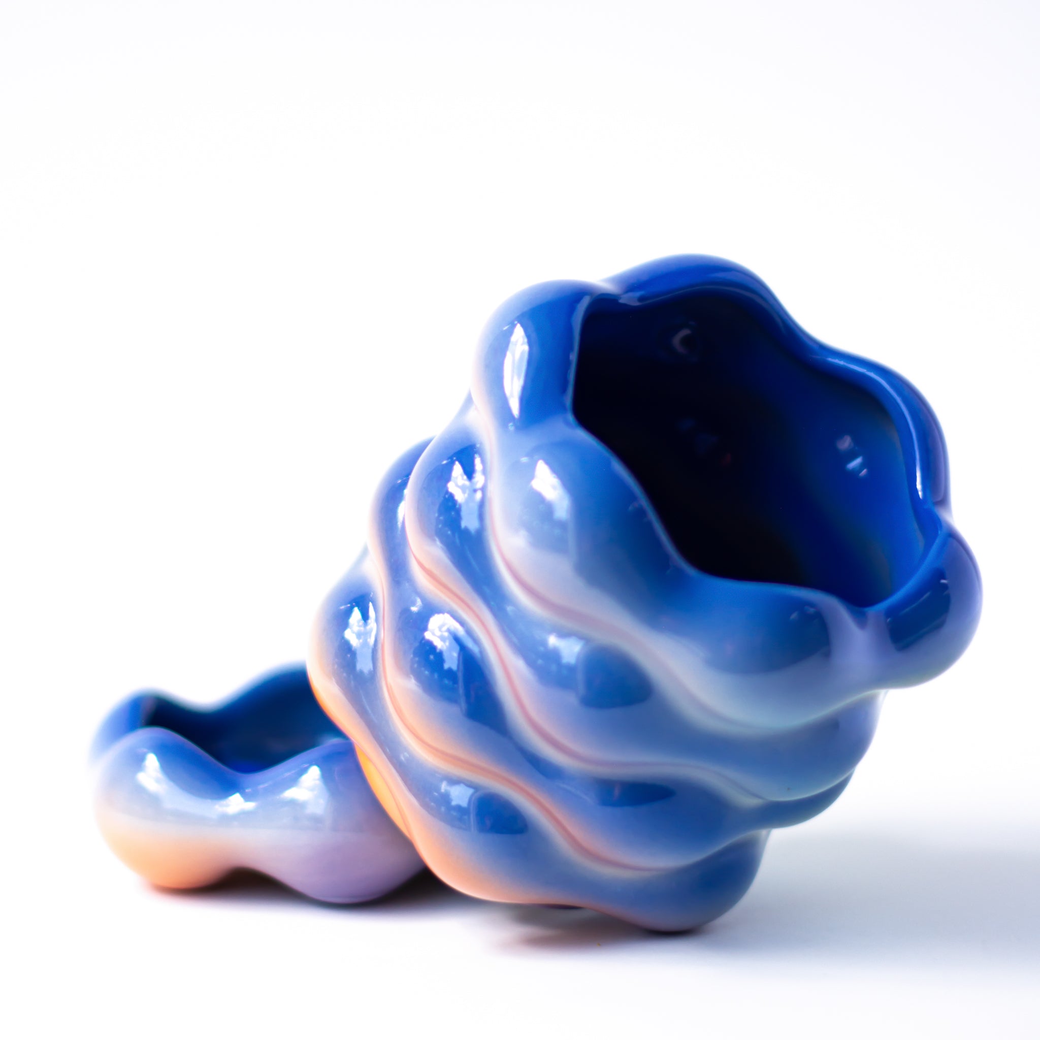 High Tide Planter in Cobalt Rainbow