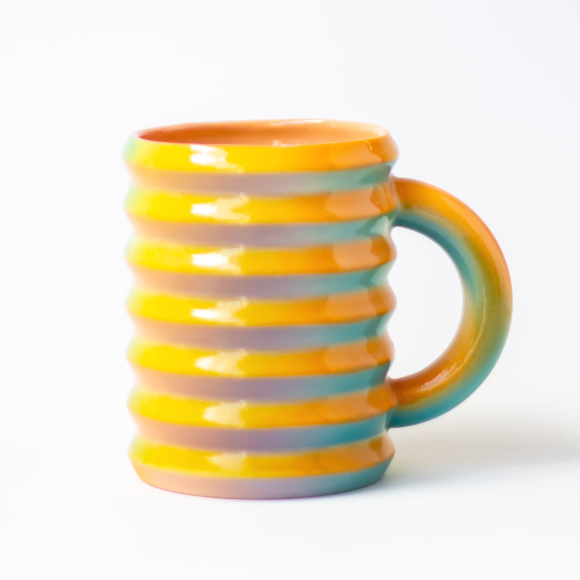 Wiggle Mug in Vibrant Rainbow
