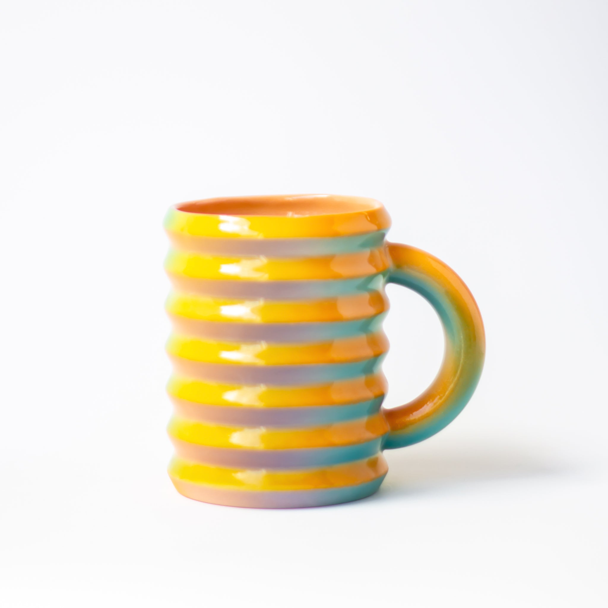Wiggle Mug in Vibrant Rainbow