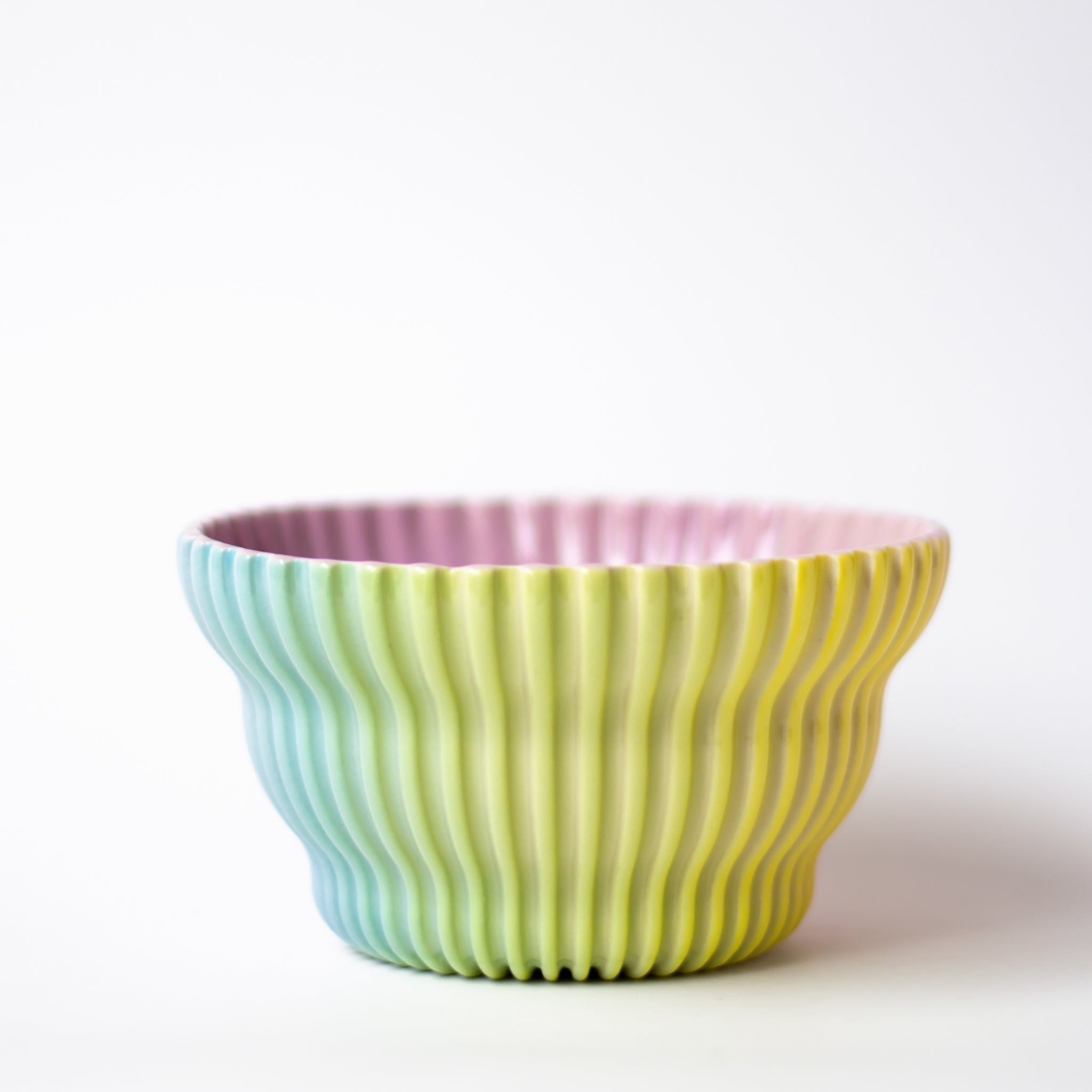 Cereal Bowl in Pastel Rainbow