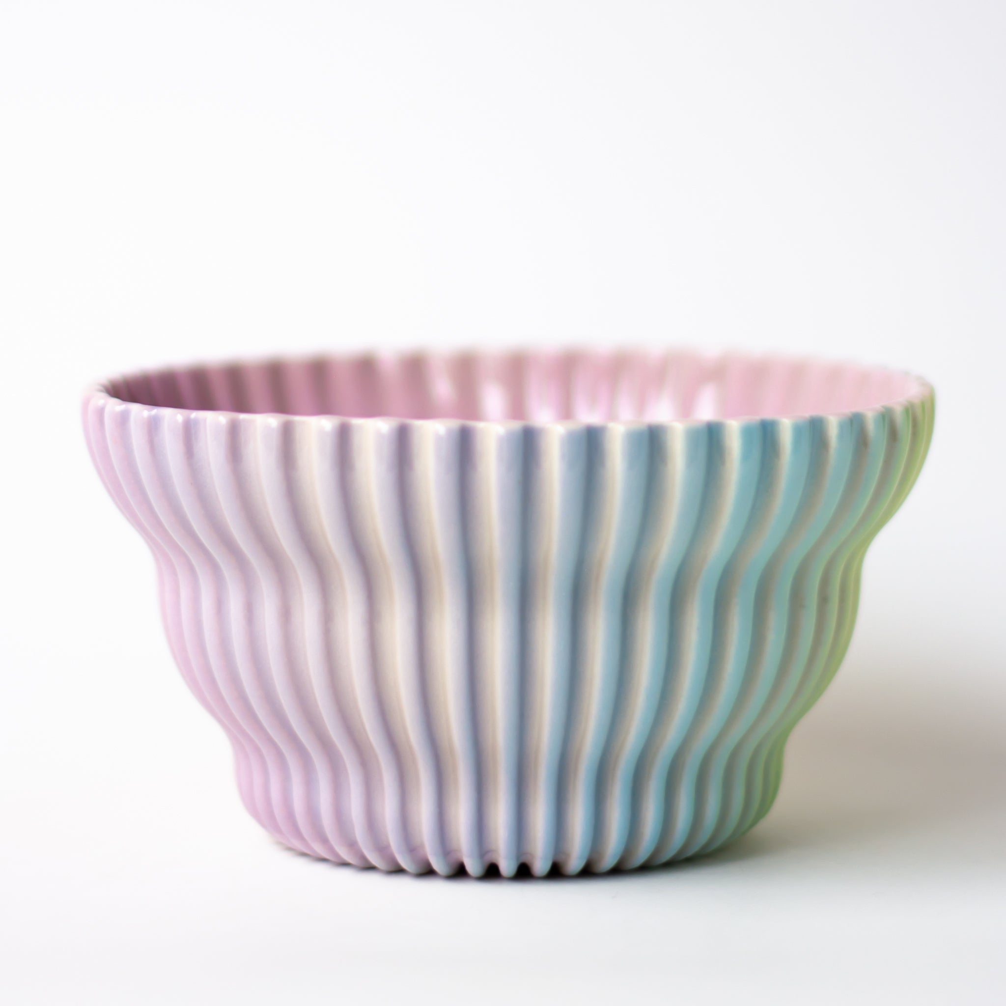 Cereal Bowl in Pastel Rainbow