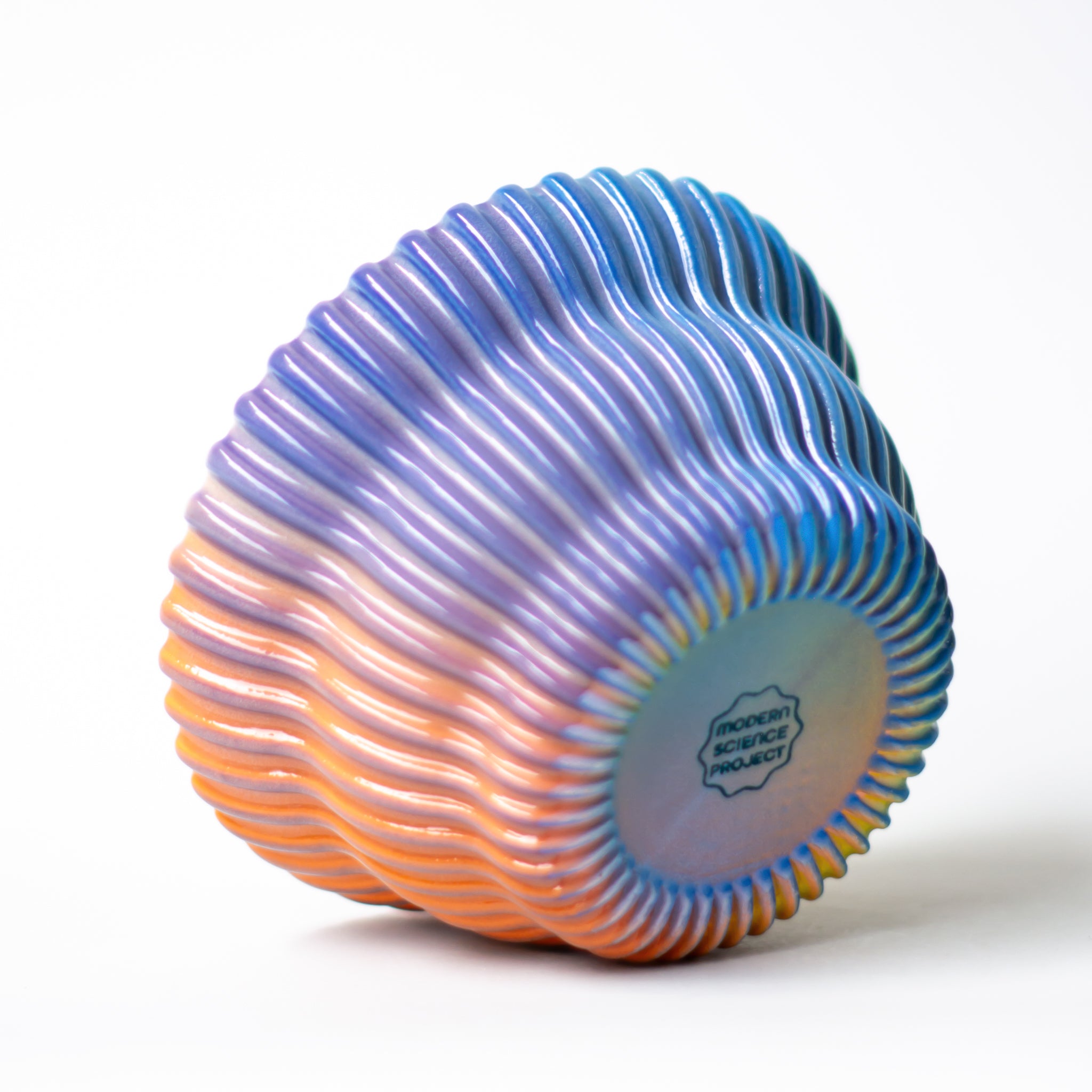 Cereal Bowl in Cobalt Rainbow