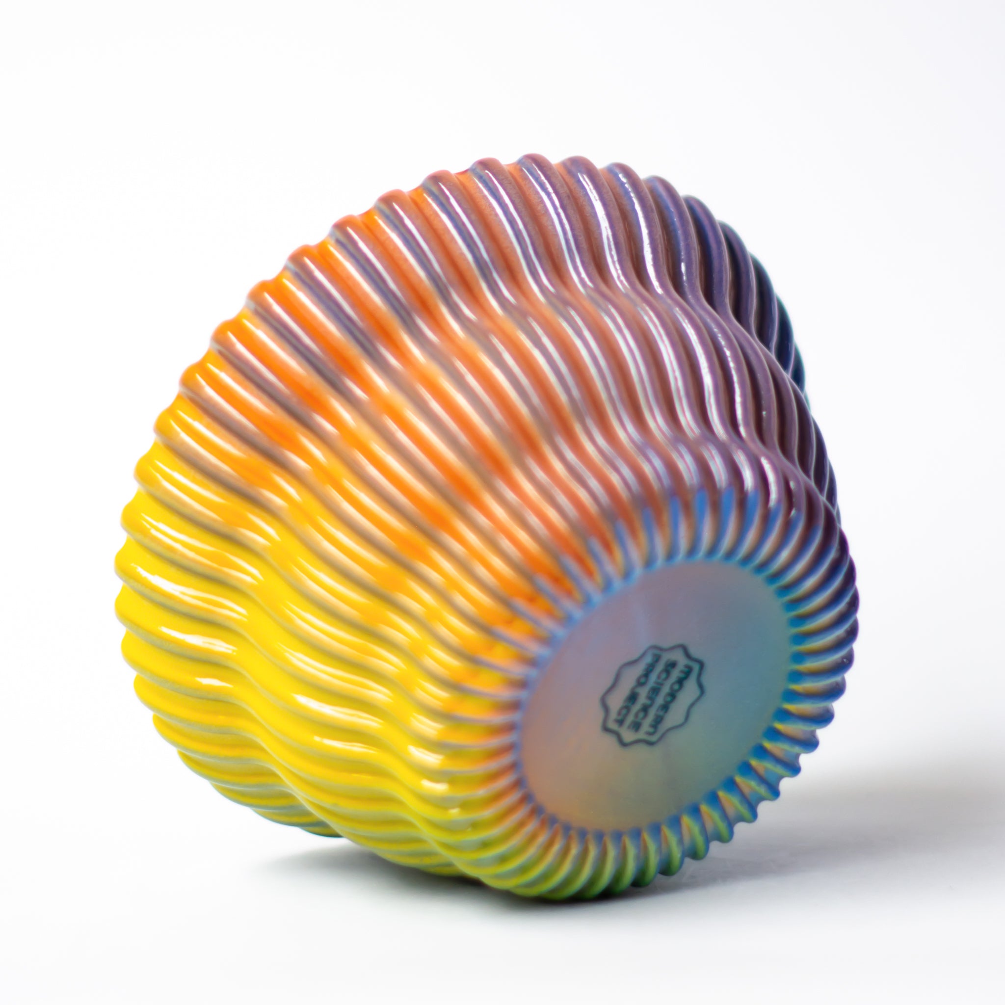 Cereal Bowl in Cobalt Rainbow