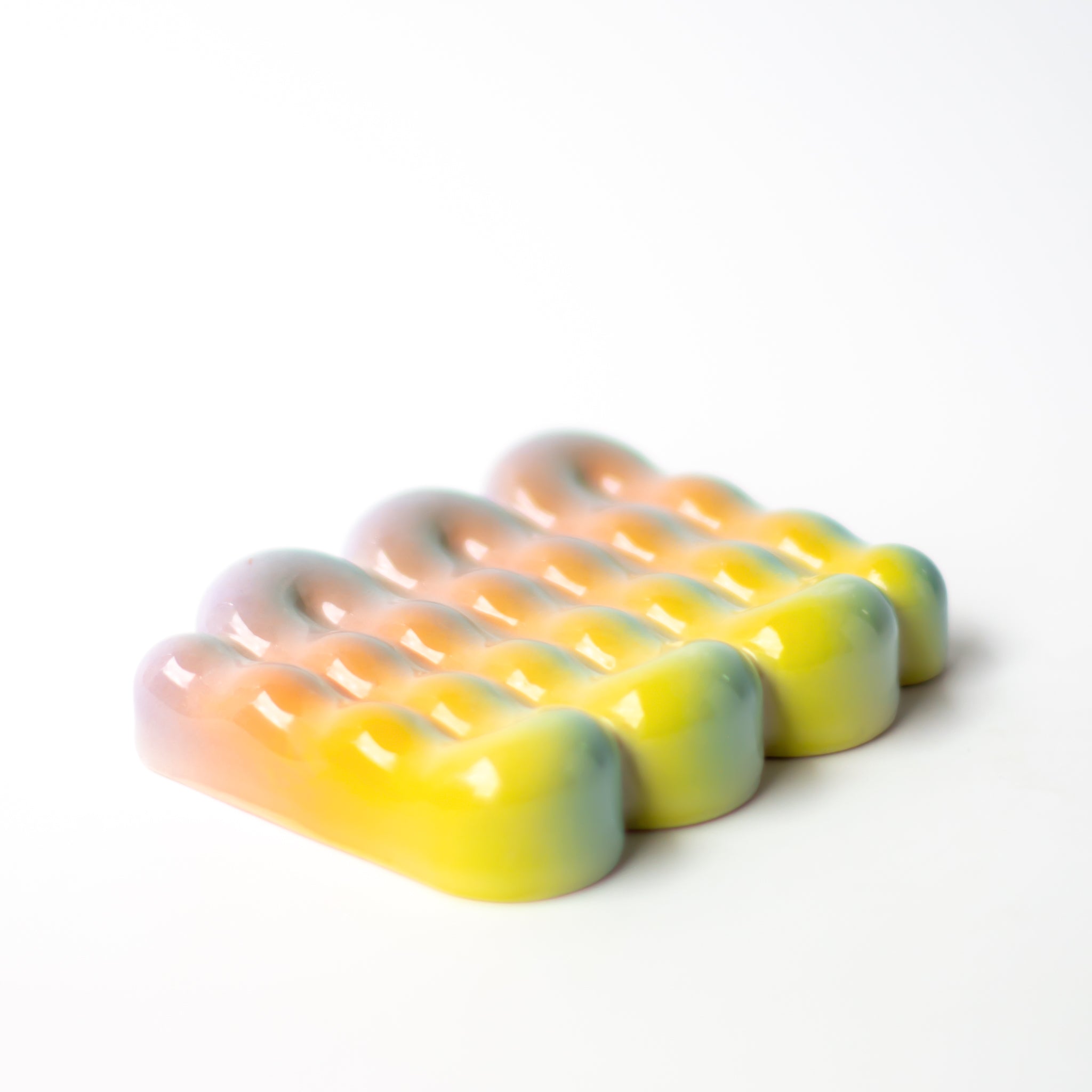 Soap Dish in Iridescent Cloud