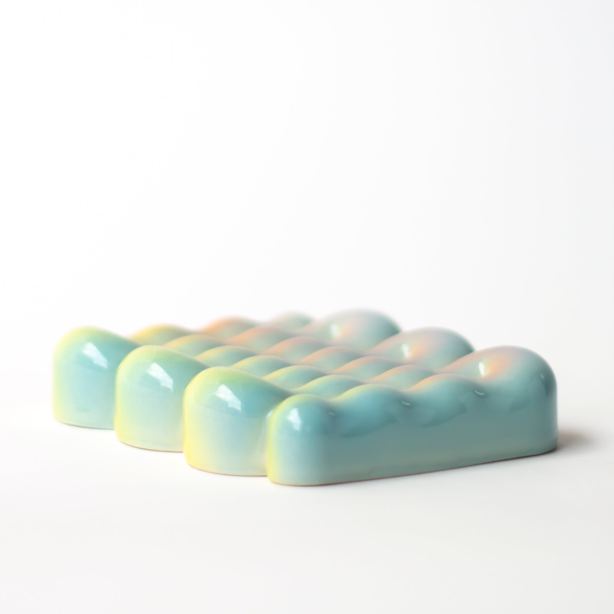 Soap Dish in Iridescent Cloud
