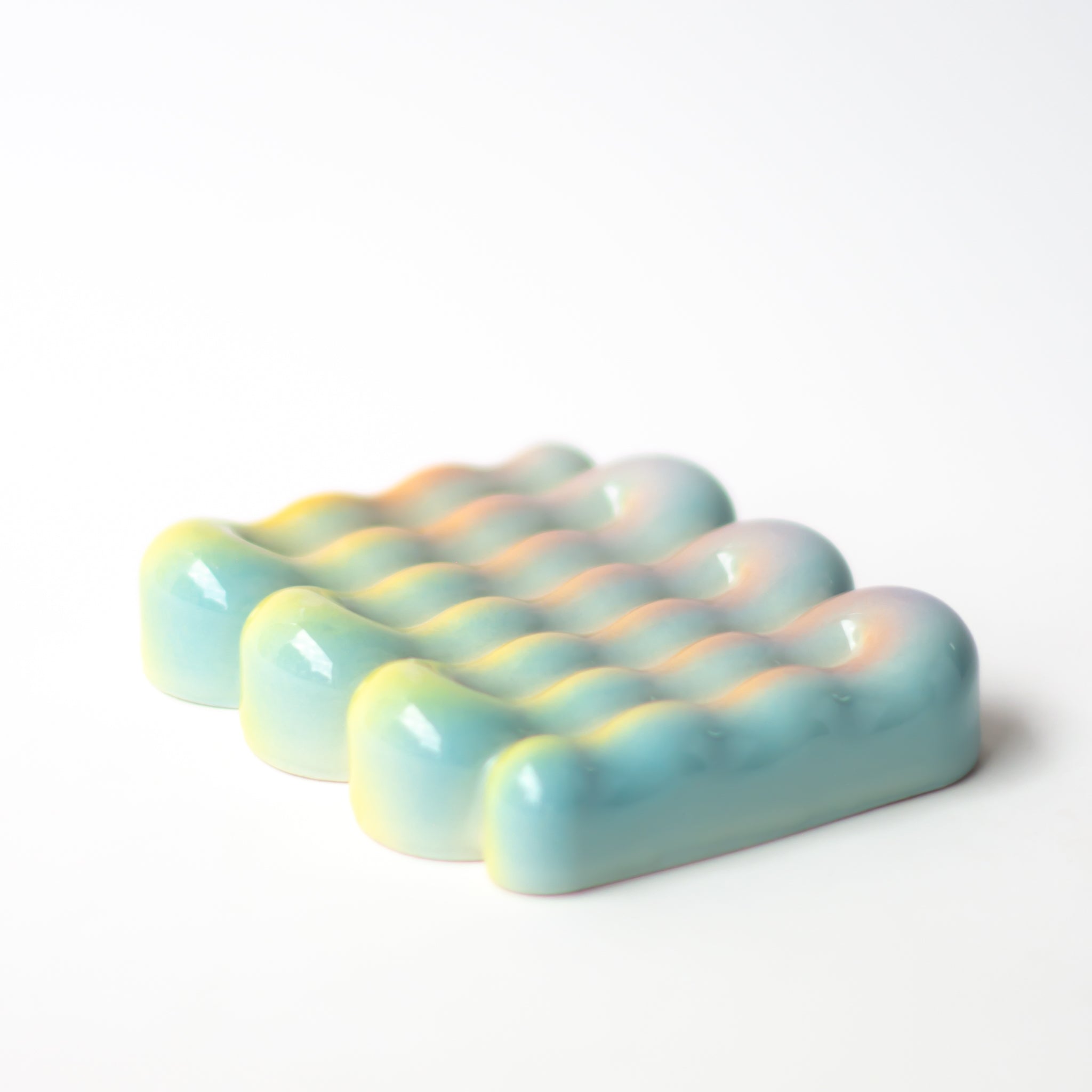 Soap Dish in Iridescent Cloud