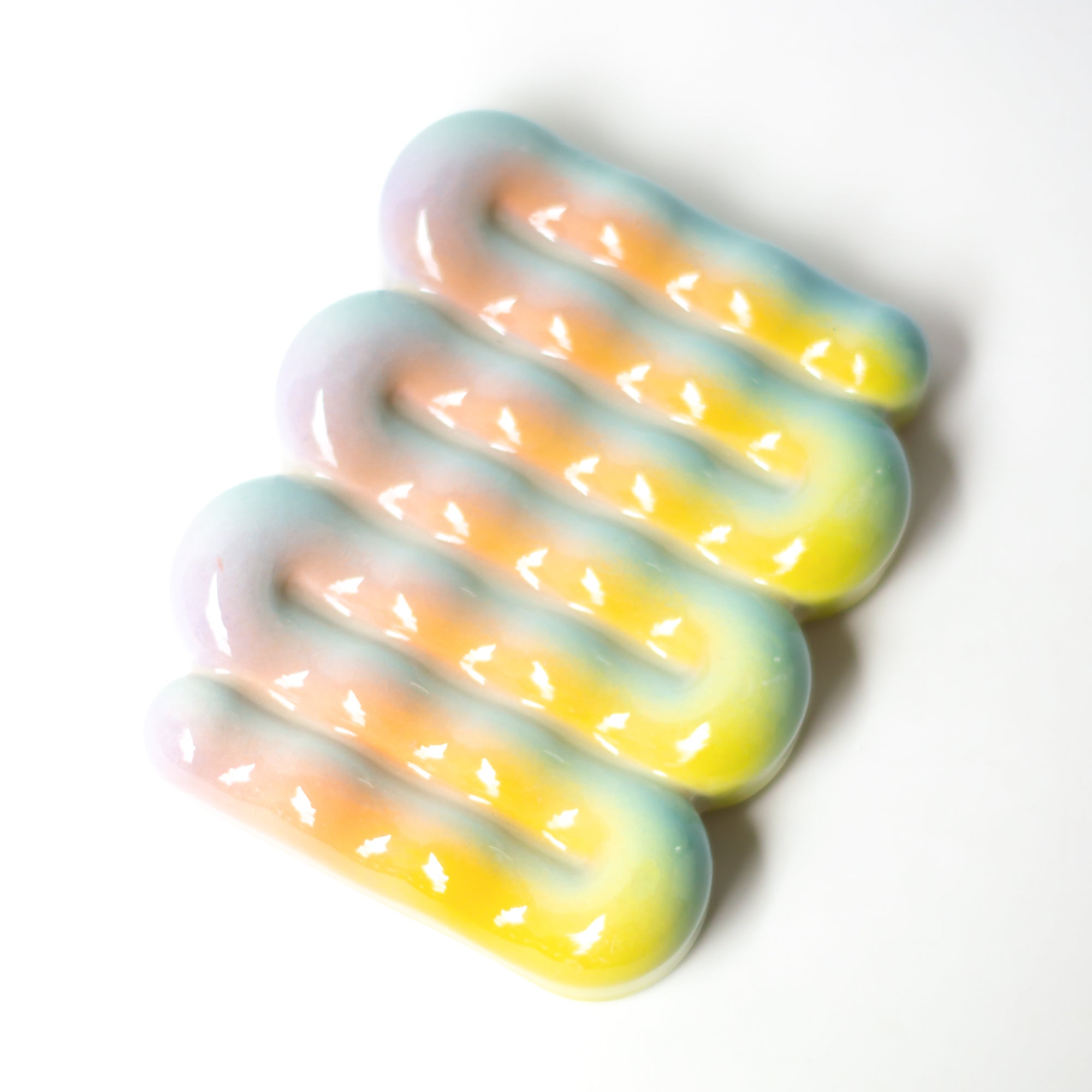 Soap Dish in Iridescent Cloud