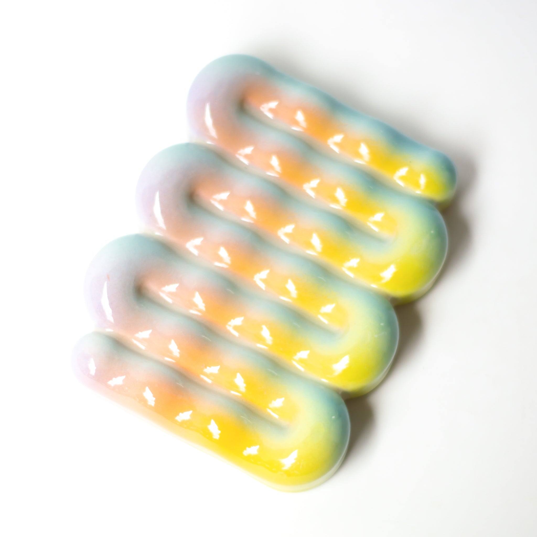 Soap Dish in Iridescent Cloud
