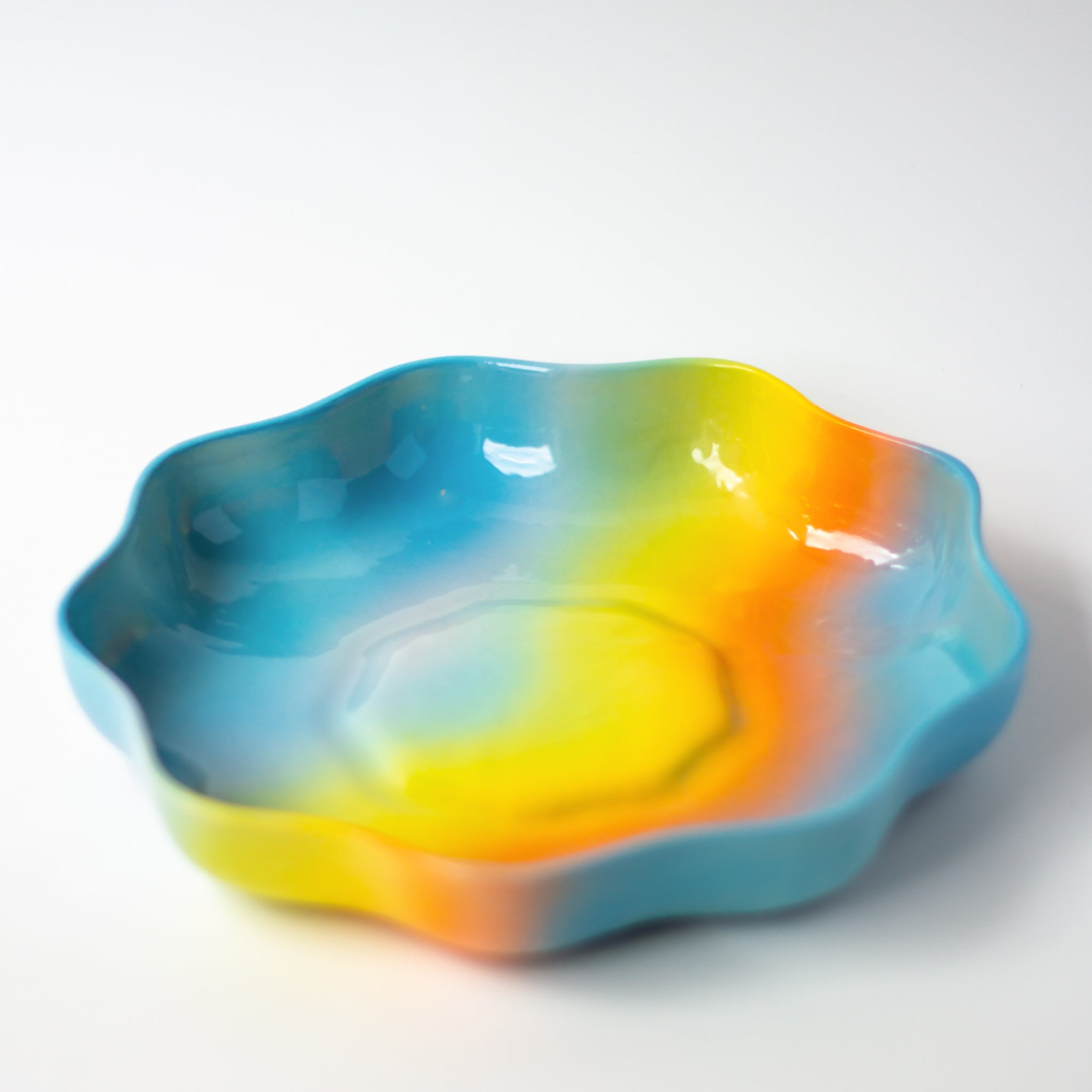 Pasta Plate in Rainbow